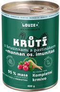 LOUIE Krůtí s brusinkami, pastinákem a prebiotiky 400 g - Konzerva pro psy