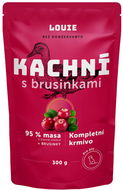 Kapsička pro psy LOUIE kapsička kachní (95% v pevné složce) s brusinkami, vitamíny a minerály 300 g - Kapsička pro psy