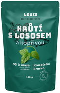 LOUIE kapsička krůtí s lososem (95% v pevné složce) a kopřivou 150 g - Dog Food Pouch