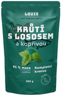 Kapsička pro psy LOUIE kapsička krůtí s lososem (95% v pevné složce) a kopřivou 300 g - Kapsička pro psy