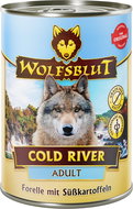 Wolfsblut Dog Adult Cold River trout with sweet potatoes cons. 395 g - Canned Dog Food