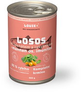 LOUIE Salmon with sea buckthorn, spinach and prebiotics 400 g - Canned Dog Food