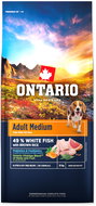 Ontario Adult Medium Fish & Brown Rice 12 kg - Granule pro psy