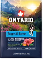 Ontario Puppy & Junior All Breeds Monoprotein Tuna & Sweet Potatoes 2,25 kg - Granule pro štěňata