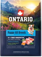 Ontario Puppy & Junior All Breeds Monoprotein Turkey & Sweet Potatoes 2,25 kg - Granule pro štěňata