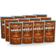 LOUIE chicken (95% solids) with rice 400 g 8 pcs - Dog Food Pouch