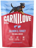 Carnilove Active Dog Dry Made with Salmon & Turkey for Adult Small Breeds 1,5 kg - Dog Kibble