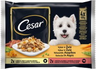 Cesar pocket meat selection in jelly for adult dogs 4 × 100 g - Dog Food Pouch