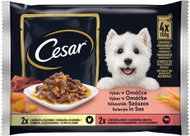 Cesar capsule meat selection in juice for adult dogs 4 × 100 g - Dog Food Pouch