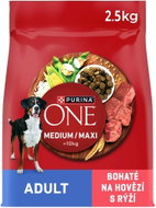 Purina ONE Medium/Maxi granule pro psy hovězí 2,5 kg - Dog Kibble