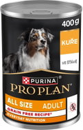 Pro Plan All size Adult Grain-free konzerva pro psy kuře ve šťávě 400 g - Canned Dog Food