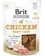 Brit Jerky Chicken with Insect Meaty Coins 80 g - Pamlsky pro psy