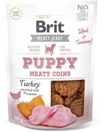 Brit Jerky for Puppy Turkey Meaty Coins 80 g - Maškrty pre psov
