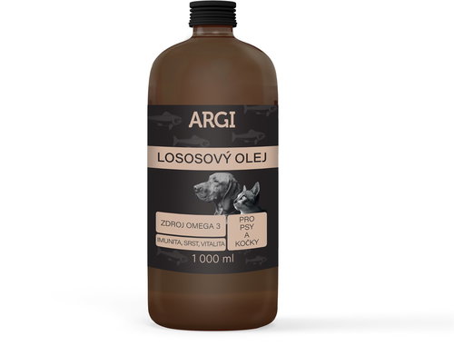 Argi Salmon Oil 1000ml - Oil for Dogs - Main image