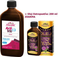 Vitar Veterinae Artivit sirup 500 ml + ostropestřec olej 200 ml - Kloubní výživa pro psy