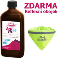 Vitar Veterinae Artivit sirup 500 ml + reflexní obojek - Kloubní výživa pro psy
