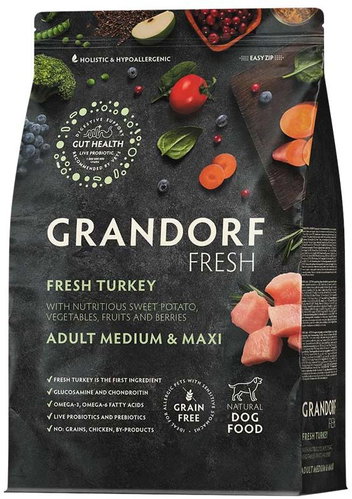 Grandorf FRESH granule pro psy Adult Medium & Maxi - Krocan 3 kg - Dog Kibble - Main image