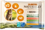 IAMS Naturally morské a suchozemské mäso v omáčke multipack 4× 85 g - Kapsička pre mačky