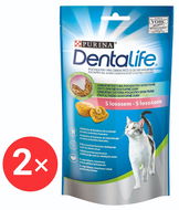 Dentalife Cat s lososom 2× 40 g - Maškrty pre mačky