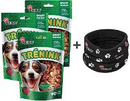 Akinu training beef chips with cod 3 × 120 g + Akinu Multifunctional scarf for free - Dog Treats