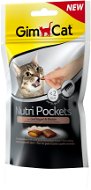 GimCat Nutri Pockets hydina a biotín 60 g - Maškrty pre mačky