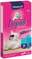 Vitakraft pochúťka Cat Liquid Snack Omega 3 losos 6× 15 g - Maškrty pre mačky