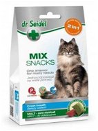 Dr. Seidel Snacks for cats Mix 2 in 1 for fresh breath & malt 60 g - Maškrty pre mačky