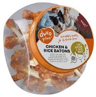 DUVO+ Meat! žuvacie činky s kuracím mäsom a ryžou v dóze 400 g - Maškrty pre psov