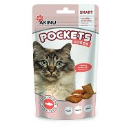 Akinu Pockets lososové vankúšiky pre mačky 40 g - Maškrty pre mačky