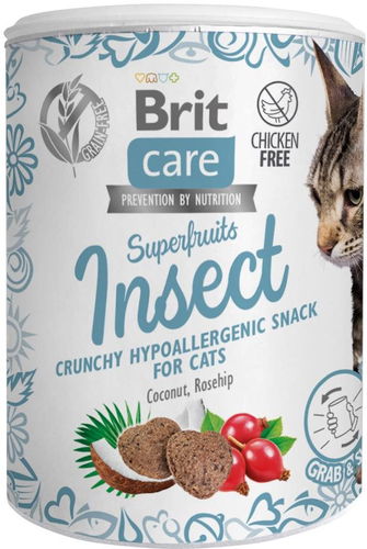 Brit Care Cat Snack Superfruits Insect 100 g - Pamlsky pro kočky - Hlavní obrázek