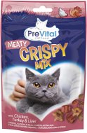 PreVital Crispy Mix Maškrty s kuracím, morčacím a pečienkami 60 g - Maškrty pre mačky