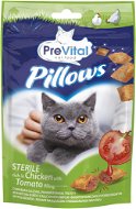 PreVital Pillows Vankúšiky pre sterilizované mačky s kuracím a tomatom  60 g - Maškrty pre mačky