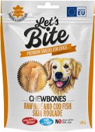 Let's Bite Chewbones Raw hide and cod fish skin roulade 135 g - Dog Treats