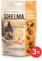 Shelma bezobilné polštářky pro kočku s kuřecím a kurkumou 3 × 60 g - Pamlsky pro kočky