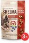 Shelma bezobilné polštářky pro kočku s hovězím a borůvkami 3 × 60 g - Pamlsky pro kočky
