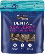 FISH4DOGS Dentálne maškrty pre psov morská ryba – štvorčeky 115 g - Maškrty pre psov