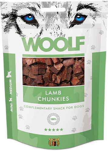 Woolf Lamb Chunkies 100 g - Dog Treats - Main image