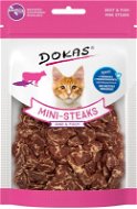 Dokas Hovězí a treska mini steaky pro kočky 25 g - Cat Treats