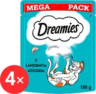 Dreamies maškrty losos pre mačky 4× 180 g - Maškrty pre mačky