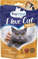 PreVital Snack I Love Cat s čertvým kuřecím 60 g - Pamlsky pro kočky