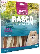 Rasco Premium Pochúťka kačací sendvič s treskou 500 g - Sušené mäso pre psov