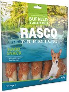 Rasco Premium Pochoutka bůvolí tyčinky obalené kuřecím L 500 g  - Dog Jerky