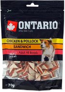 Ontario kurací sendvič s treskou 70 g - Maškrty pre psov