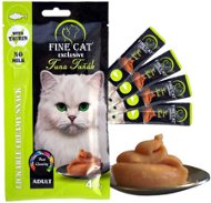 Fine Cat Exclusive krémová desiata pre mačky tuniak 4 × 15 g - Maškrty pre mačky