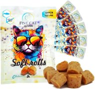 Fine Cat Exclusive soft roll svačinka pro kočky kuřecí s lososem 5 × 10 g - Cat Treats