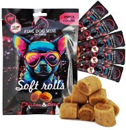 Fine Dog Mini Exclusive soft roll desiata pre psy kuracie s hovädzím 5 × 10 g - Maškrty pre psov