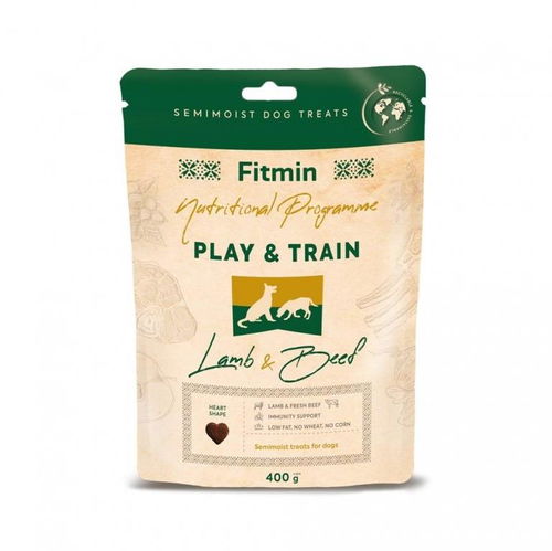 Fitmin Play and Train výcvikový pamlsek jehněčí s hovězím 400 g - Pamlsky pro psy - Hlavní obrázek