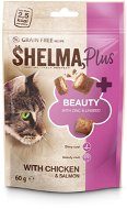 Shelma Beauty bezobilné vankúšiky, kurča, losos 60 g - Maškrty pre mačky