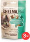 Shelma Anti-hairball bezobilné polštářky, kuře, borůvky 3 × 60 g - Pamlsky pro kočky
