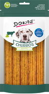 Dokas Churros s hovězími játry, batáty a moučnými červy 150 g - Pamlsky pro psy